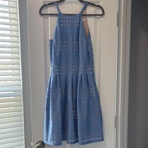 Eliza J Fit and Flare‎ Dress. Periwinkle Blue in Size 6
